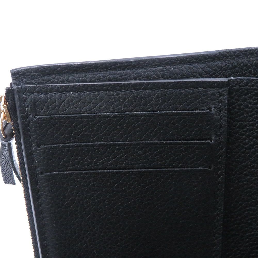 ルイヴィトン 財布 バイカラーモノグラム・アンプラント ポルトフォイユ・ヴィクトリーヌ M80968 LOUIS VUITTON 黒 ベージュ