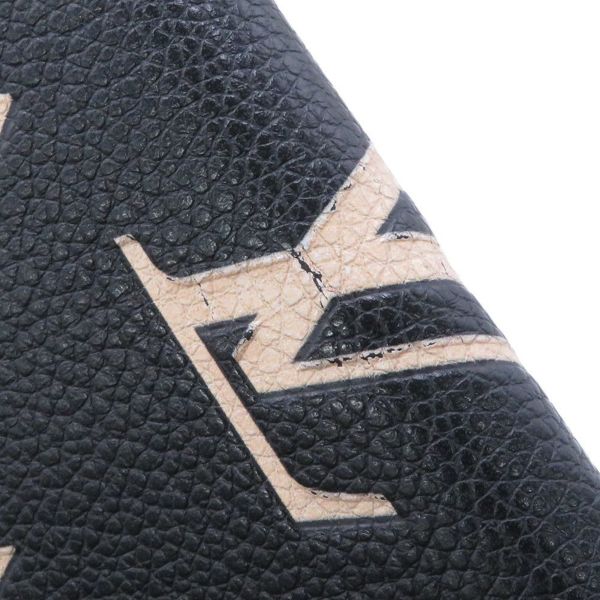 ルイヴィトン 財布 バイカラーモノグラム・アンプラント ポルトフォイユ・ヴィクトリーヌ M80968 LOUIS VUITTON 黒 ベージュ