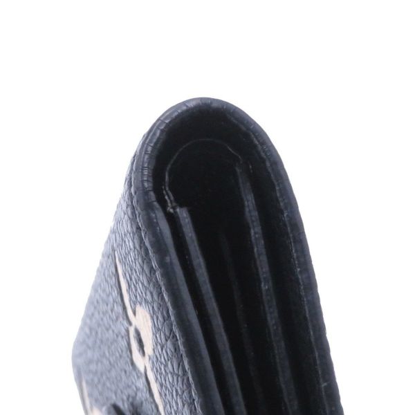 ルイヴィトン 財布 バイカラーモノグラム・アンプラント ポルトフォイユ・ヴィクトリーヌ M80968 LOUIS VUITTON 黒 ベージュ