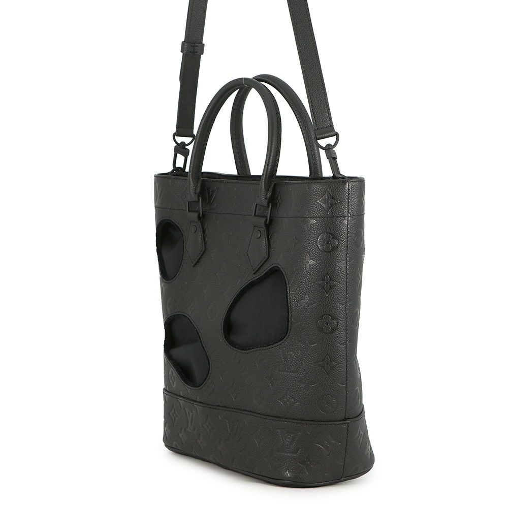 ルイヴィトン トートバッグ モノグラム・アンプラント ウィズ ホールズ PM M45887 コムデギャルソン 川久保玲 コラボ 黒 ブラック