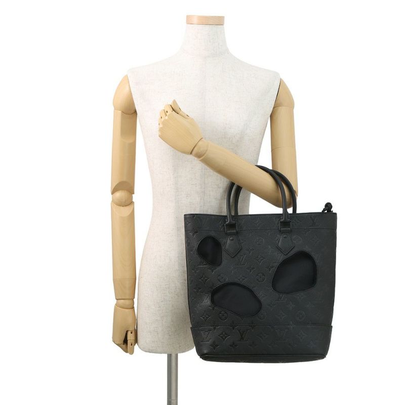 ルイヴィトン トートバッグ モノグラム・アンプラント ウィズ ホールズ PM M45887 コムデギャルソン 川久保玲 コラボ 黒 ブラック