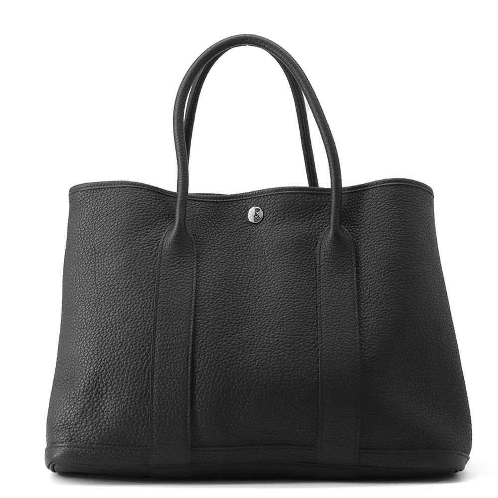エルメス トートバッグ ガーデンパーティPM ブラック/シルバー金具 ネゴンダ Y刻印 黒