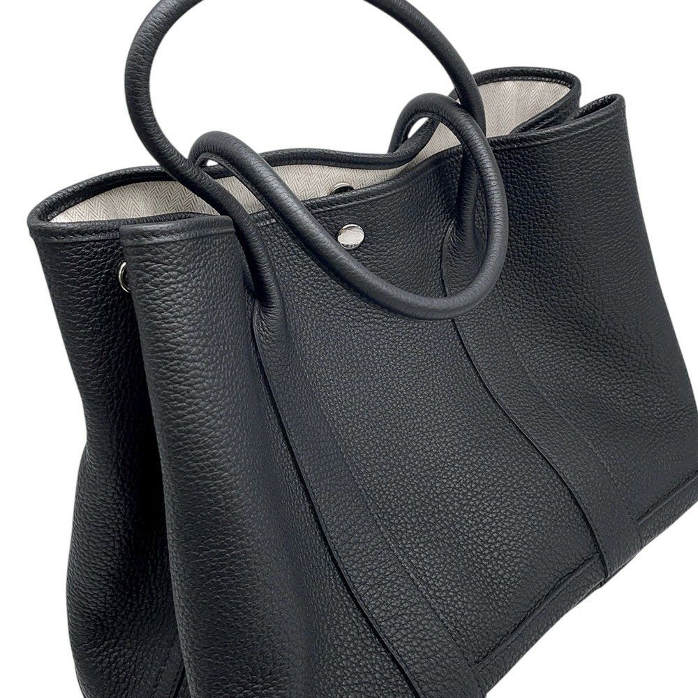 エルメス トートバッグ ガーデンパーティPM ブラック/シルバー金具 ネゴンダ Y刻印 黒