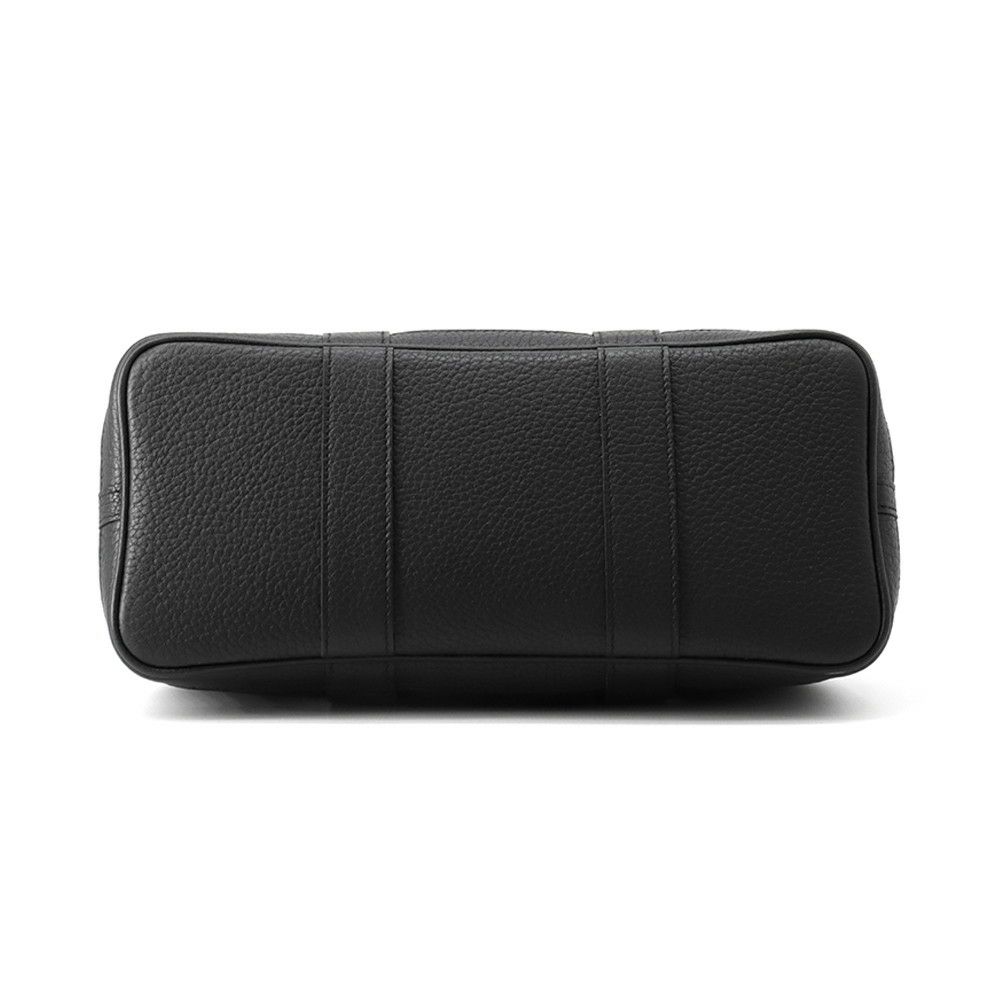 エルメス トートバッグ ガーデンパーティTPM ブラック/シルバー金具 トワルアッシュ/ネゴンダ X刻印 黒