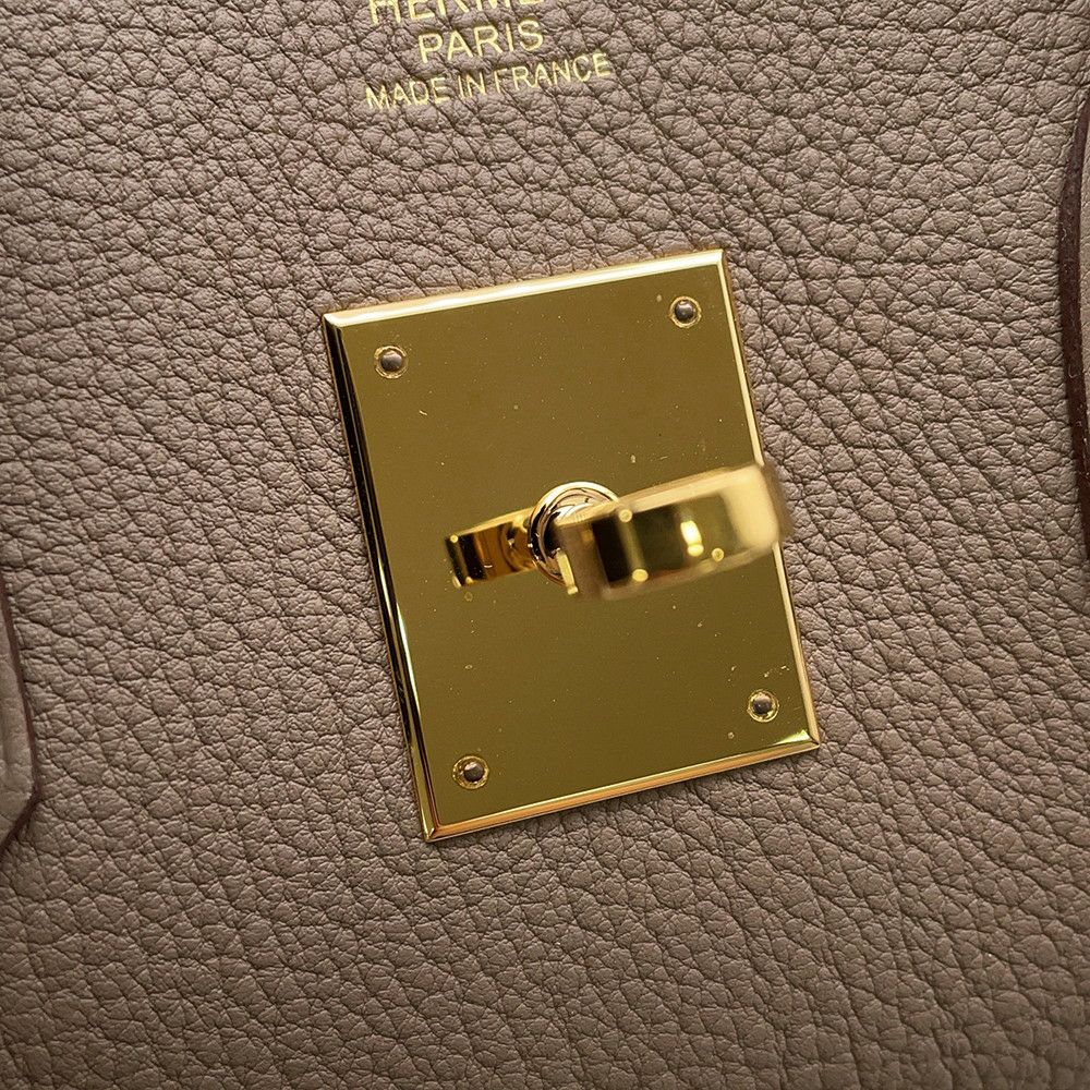 エルメス バーキン30 エトゥープ/ゴールド金具 トゴ K刻印 HERMES Birkin ハンドバッグ