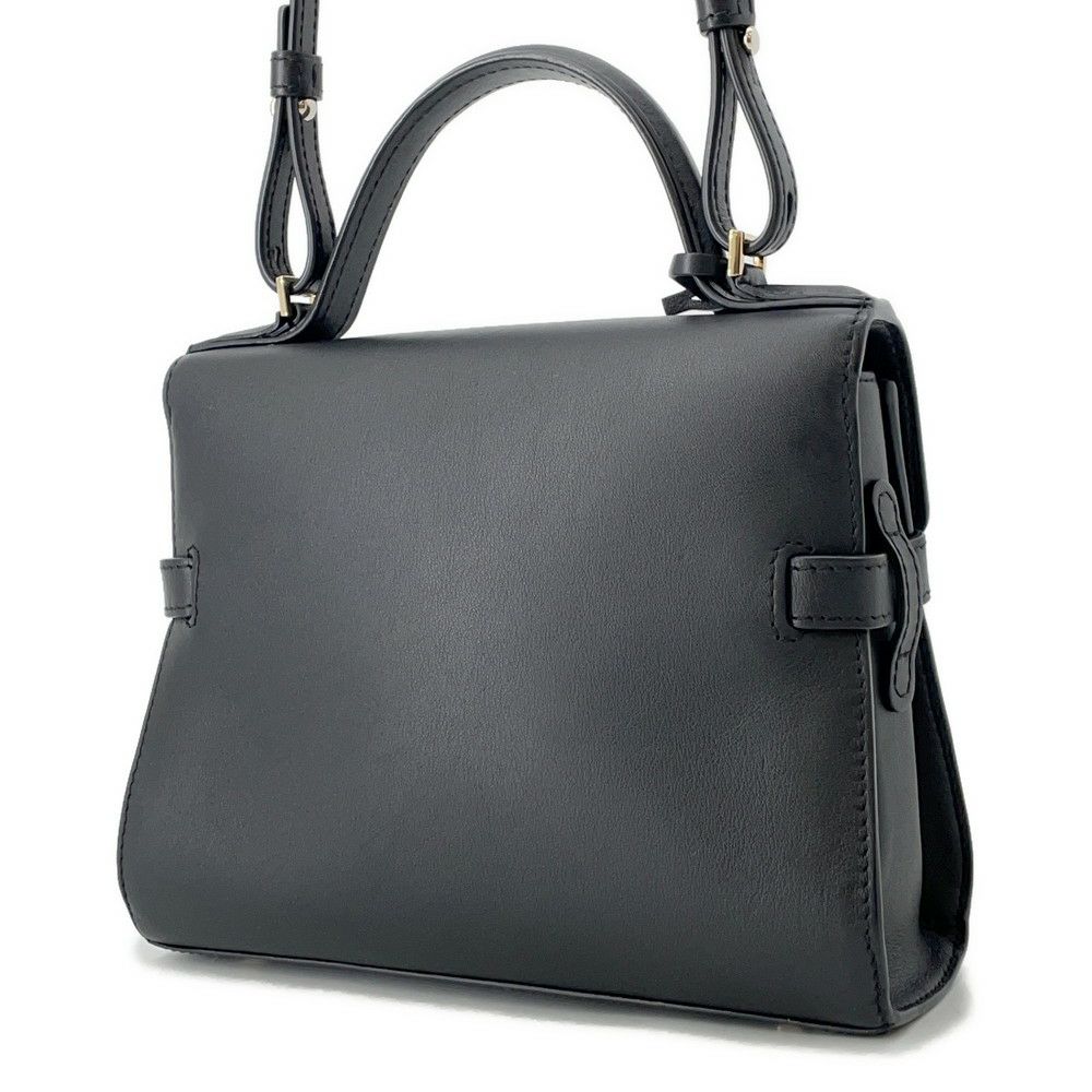 デルヴォー ハンドバッグ タンペート ミニ レザー Delvaux 2way デルボー 黒