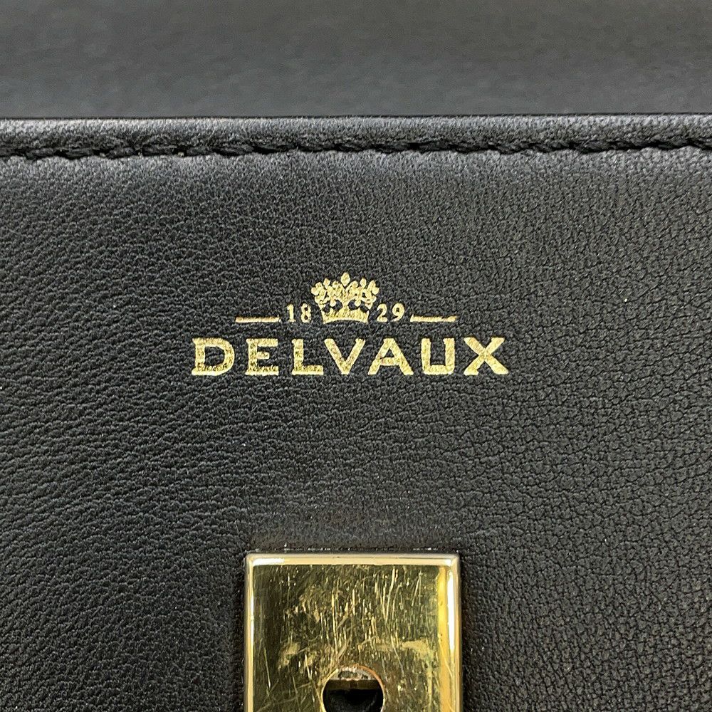 デルヴォー ハンドバッグ タンペート ミニ レザー Delvaux 2way デルボー 黒