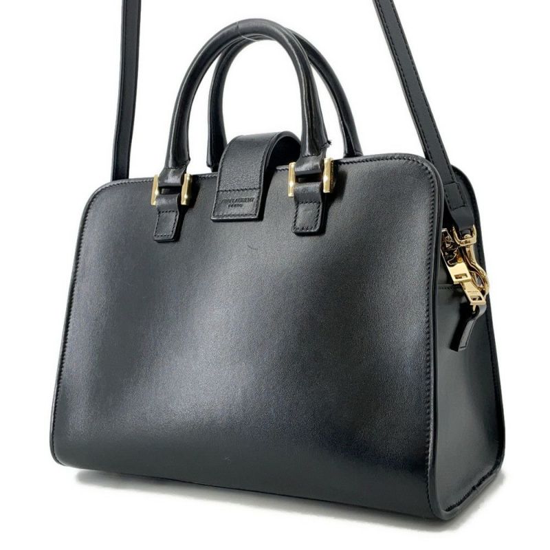 サンローランパリ ハンドバッグ ベイビーカバス 568853 SAINT LAURENT PARIS 2way 黒