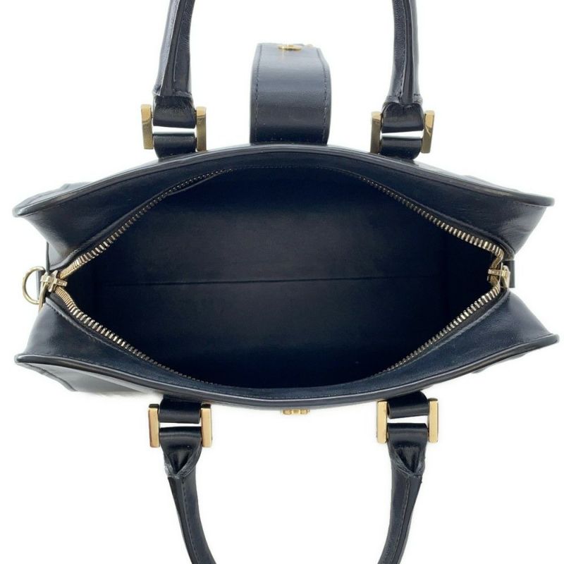 サンローランパリ ハンドバッグ ベイビーカバス 568853 SAINT LAURENT PARIS 2way 黒