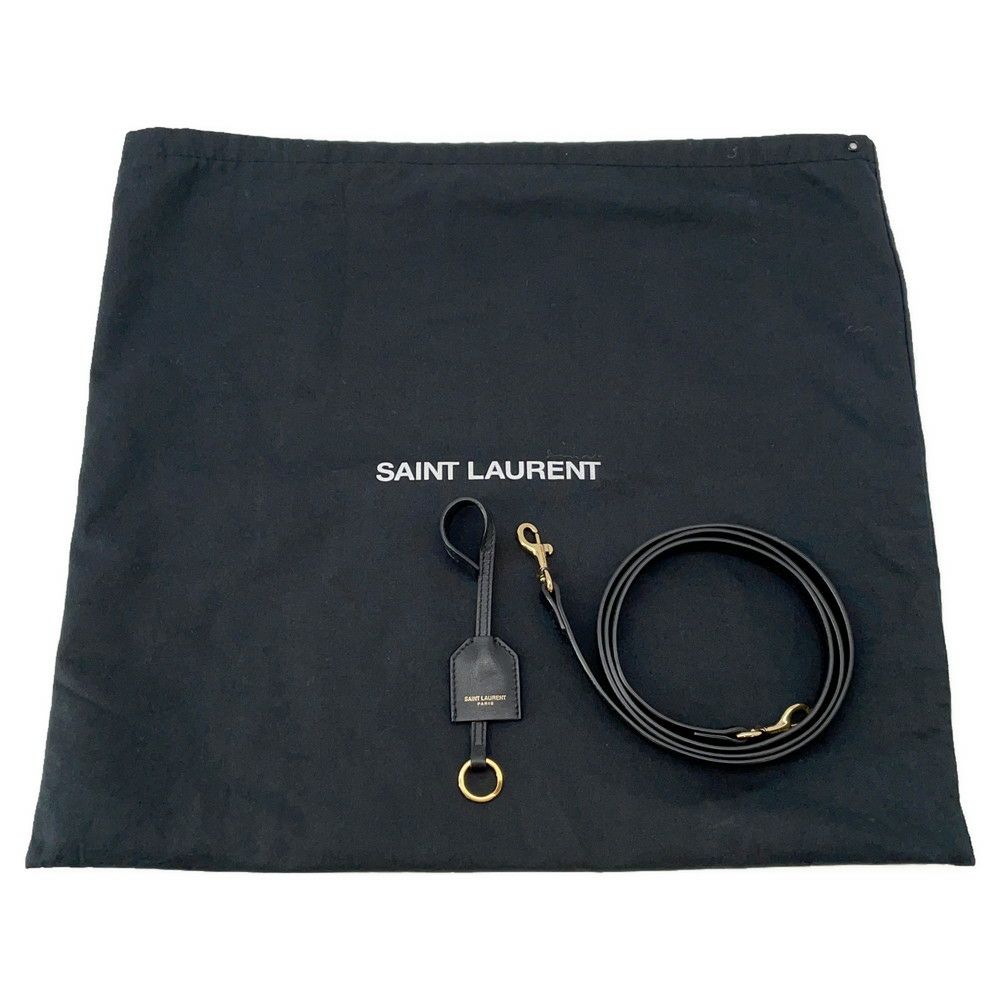 サンローランパリ ハンドバッグ ベイビーカバス 568853 SAINT LAURENT PARIS 2way 黒