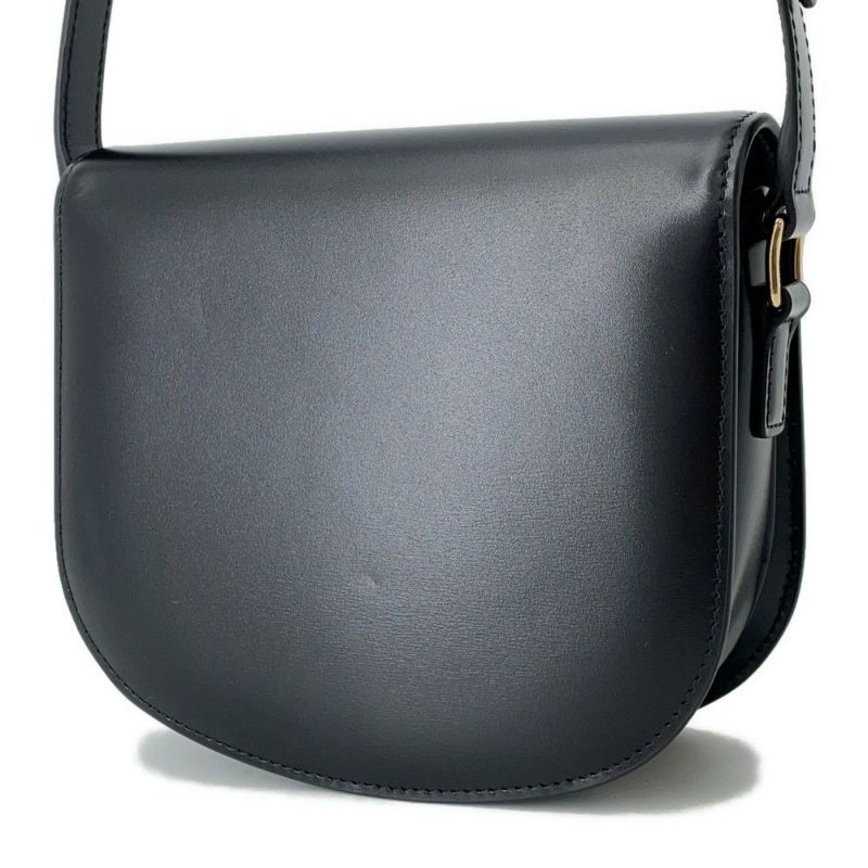 セリーヌ ショルダーバッグ トリオンフ ティーン ブザス レザー 110413BF4 CELINE 黒