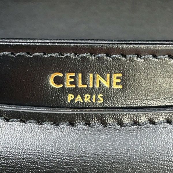 セリーヌ ショルダーバッグ トリオンフ ティーン ブザス レザー 110413BF4 CELINE 黒