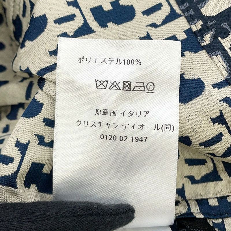 クリスチャン・ディオール 半袖シャツ オブリーク テクニカル タフタ ジャカード ショートスリーブ アノラック レディースサイズ36 トップス