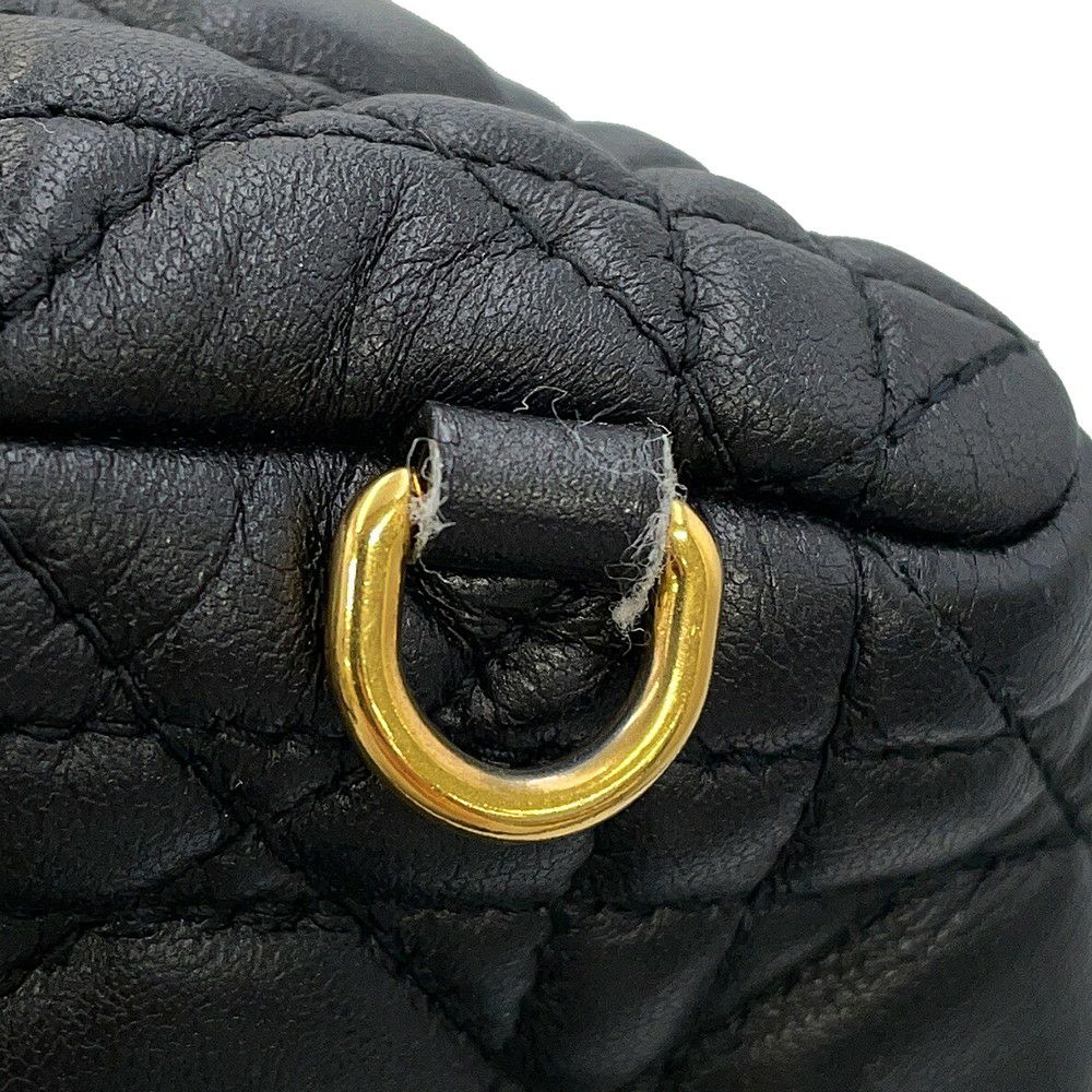 クリスチャン・ディオール リュック カナージュ ミニ バックパック ラムスキン M9222UNGF Christian Dior バッグ 黒