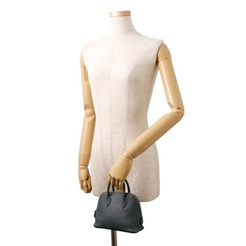 エルメス ボリード1923 ミニ グリミスティ/シルバー金具 エバーカラー W刻印 ２wayショルダー