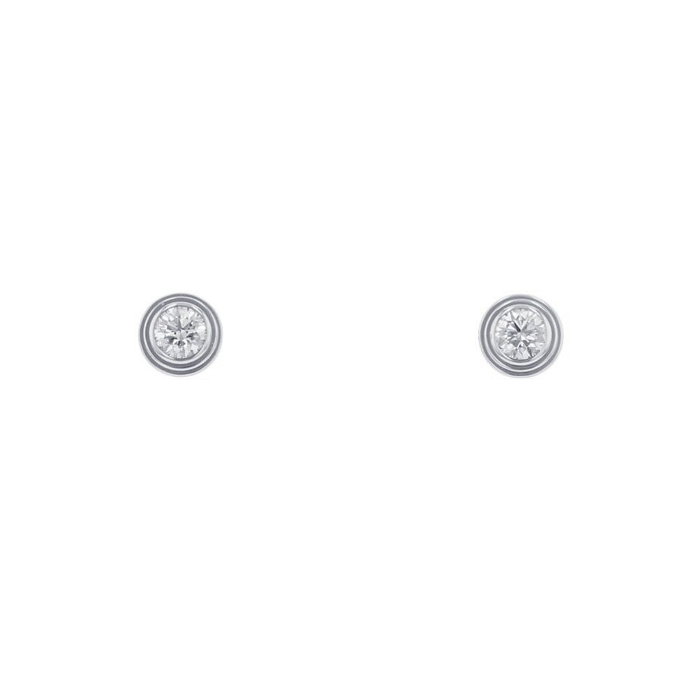 カルティエ ピアス カルティエ ダムール イヤリング XS ダイヤモンド 2P 計0.08ct K18WGホワイトゴールド B8301213 Cartier