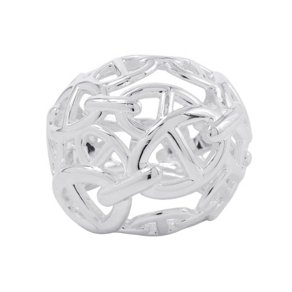 エルメス リング シェーヌダンクル アンシェネTGM Enchainee SV925シルバー リングサイズ55 H114619B 00049 HERMES 指輪