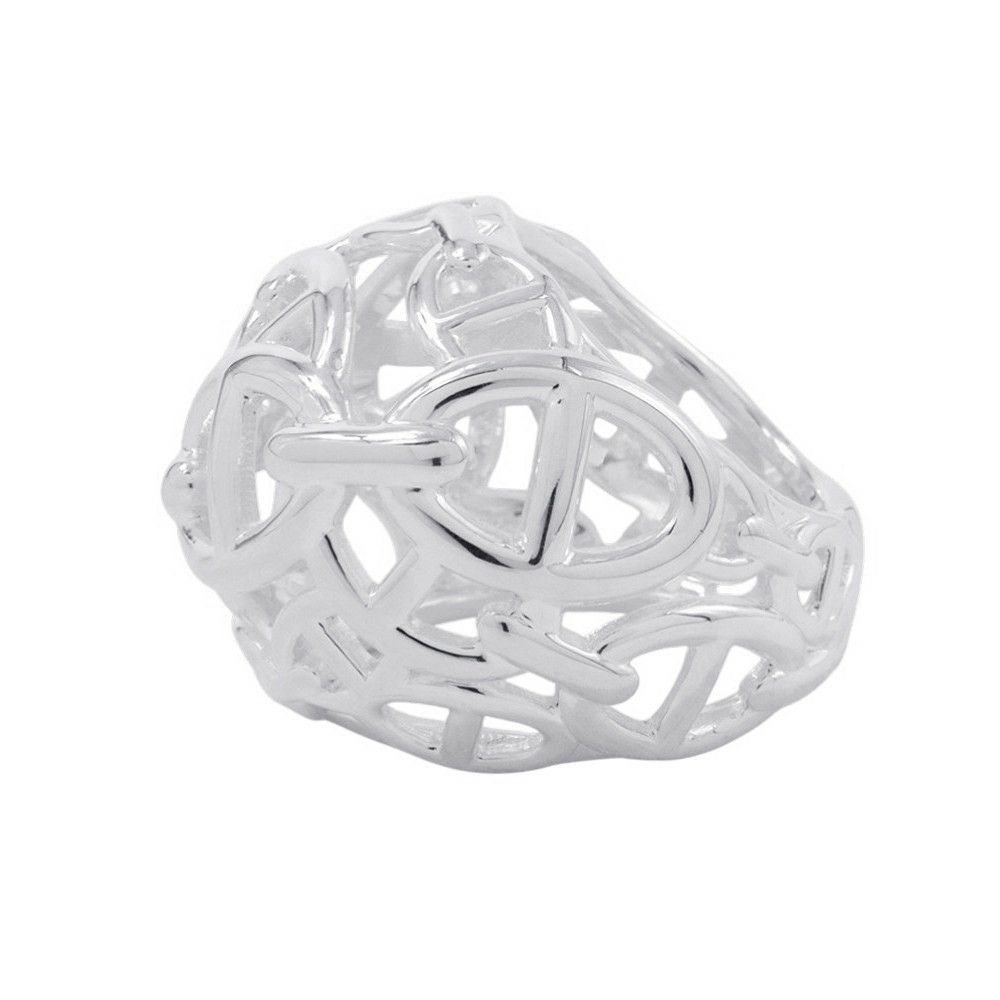 エルメス リング シェーヌダンクル アンシェネTGM Enchainee SV925シルバー リングサイズ55 H114619B 00049 HERMES 指輪