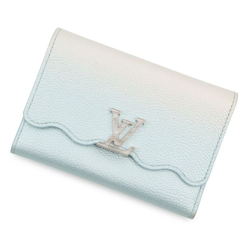 ルイヴィトン 三つ折り財布 トリヨンレザー ポルトフォイユ・カプシーヌ M83576 LOUIS VUITTON 財布