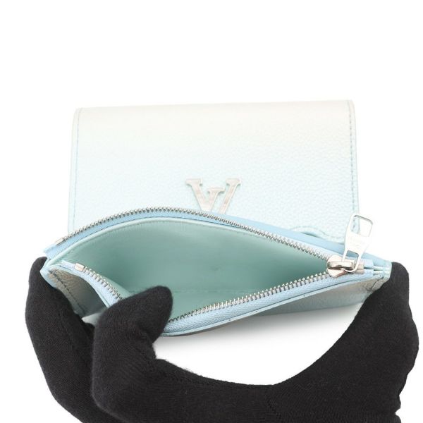 ルイヴィトン 三つ折り財布 トリヨンレザー ポルトフォイユ・カプシーヌ M83576 LOUIS VUITTON 財布