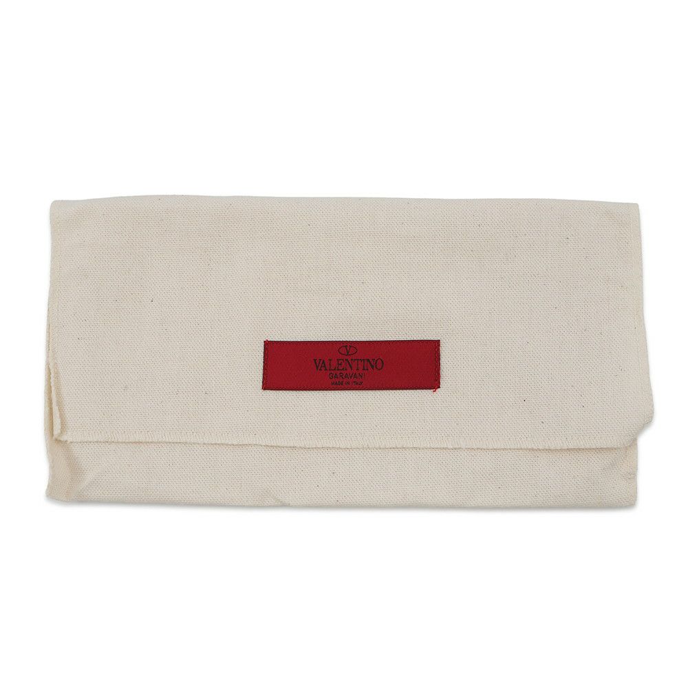 ヴァレンティノ・ガラヴァーニ 長財布 ロックスタッズ ラウンドジップ レザー VALENTINO 財布 黒