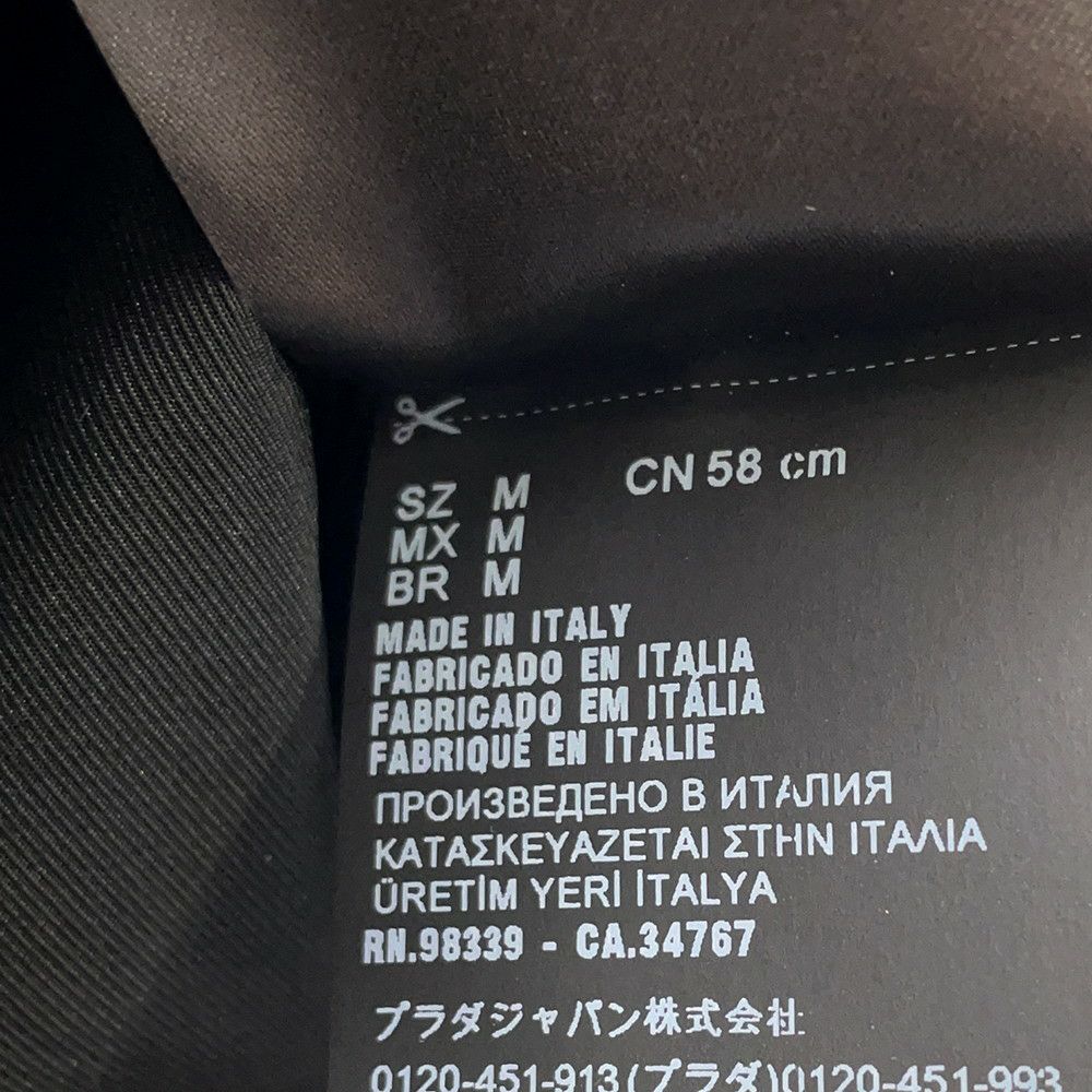 ミュウミュウ ハット ベルベット バケットハット サイズS 5HC196 MIUMIU 帽子 黒