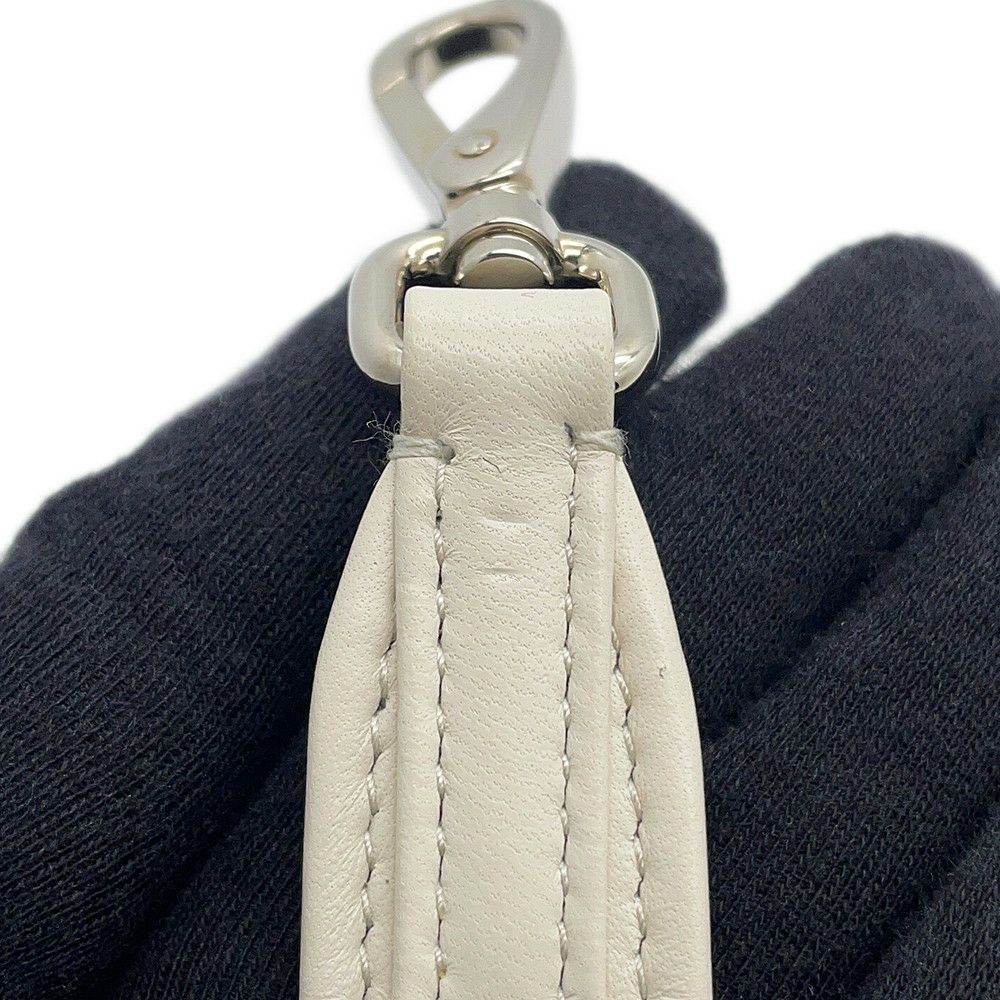 プラダ ハンドバッグ トライアングルロゴ ミニ ソフトナッパレザー 1BA359 PRADA 2wayショルダーバッグ 白