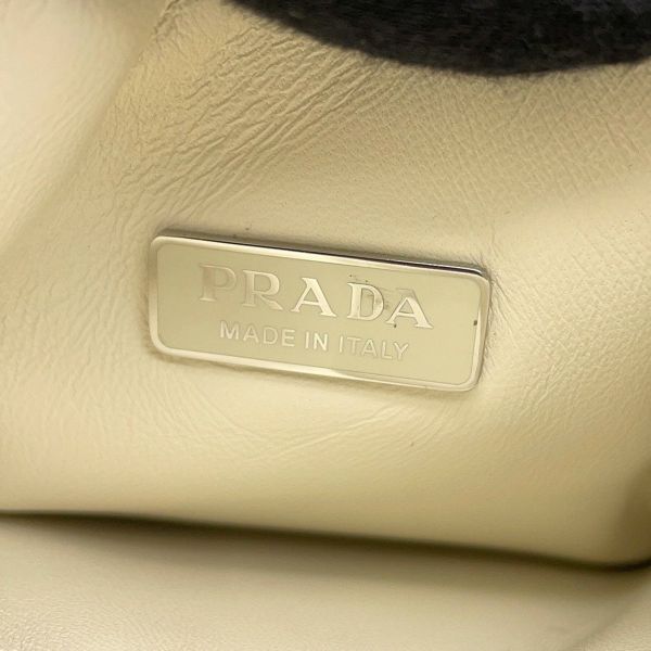 プラダ ハンドバッグ トライアングルロゴ ミニ ソフトナッパレザー 1BA359 PRADA 2wayショルダーバッグ 白