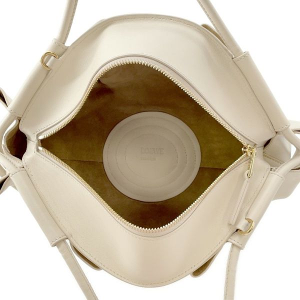 ロエベ ハンドバッグ パセオ スモール カーフレザー A709P48X02 LOEWE アイボリー 2wayショルダーバッグ