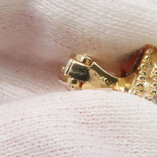 ヴァンクリーフ&アーペル ピアス マジック アルハンブラ イヤリング 3モチーフ マラカイト/ダイヤ 24P 計0.96ct K18YG VCARO9II00