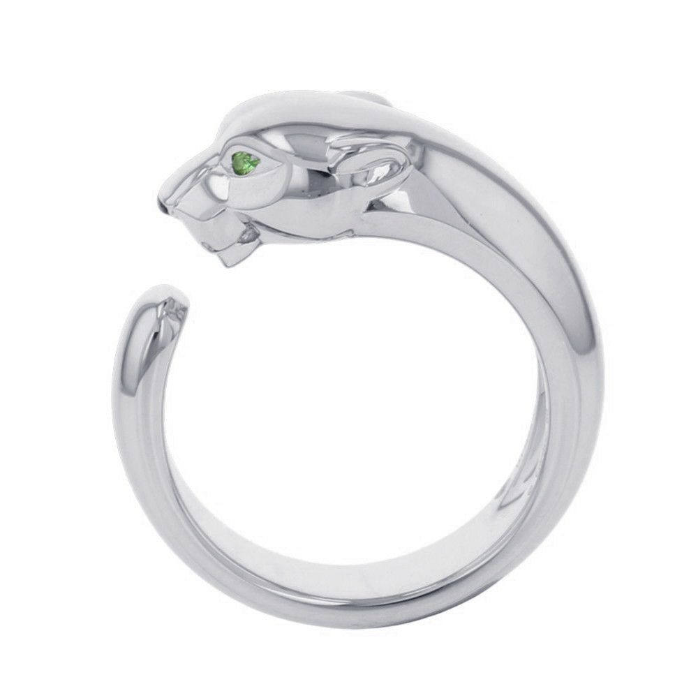 カルティエ リング パンテール ドゥ カルティエ ミディアム オニキス/ツァボライトガーネット 2P K18WG サイズ60 B4099500 指輪