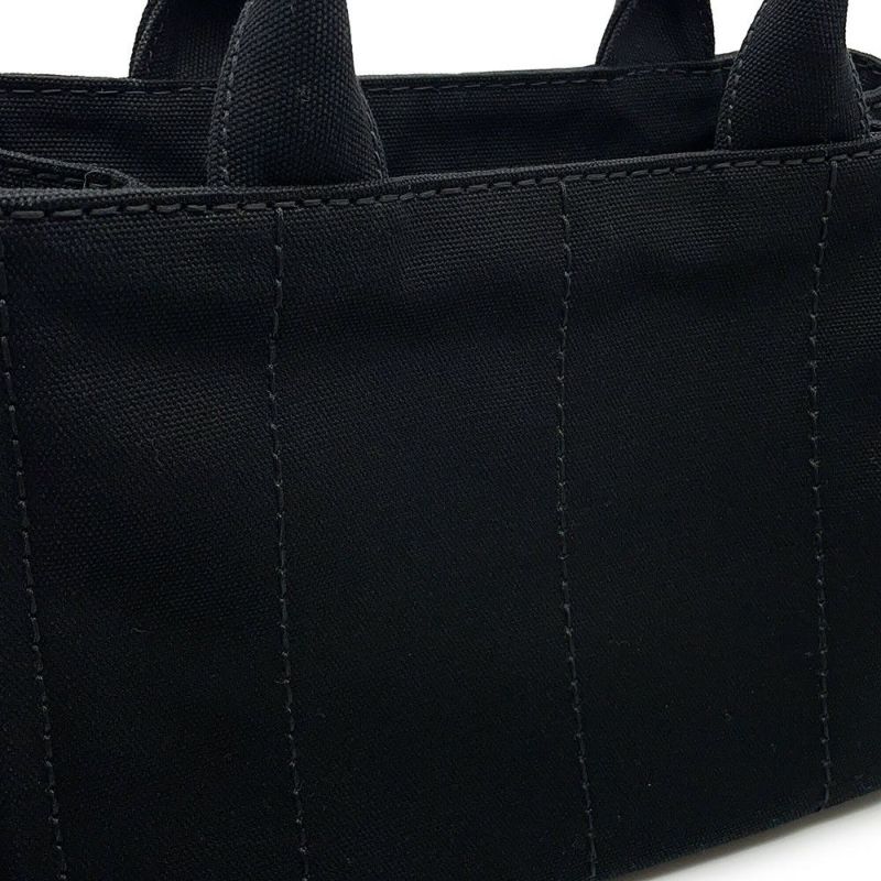 プラダ ハンドバッグ カナパ CANAPA キャンバス 1BG439 PRADA 2wayショルダーバッグ 黒