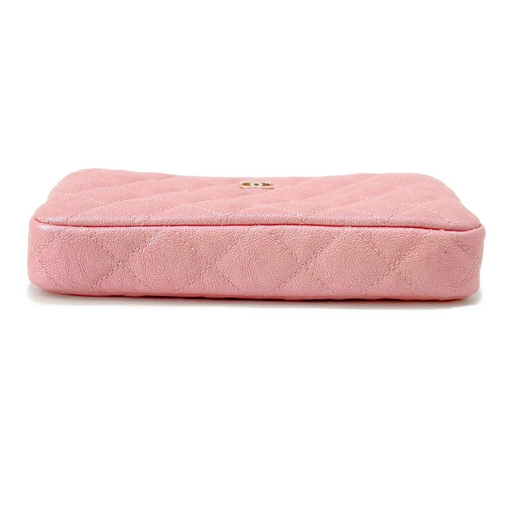 シャネル チェーンウォレット ココマーク マトラッセ キャビアスキン A82527 CHANEL ポシェット 財布