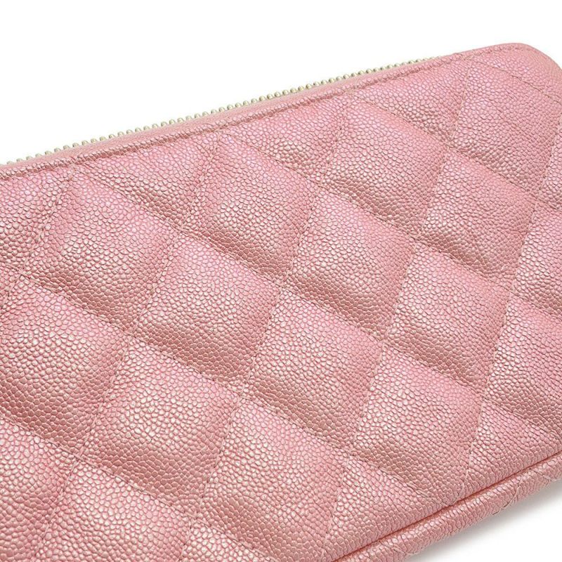 シャネル チェーンウォレット ココマーク マトラッセ キャビアスキン A82527 CHANEL ポシェット 財布