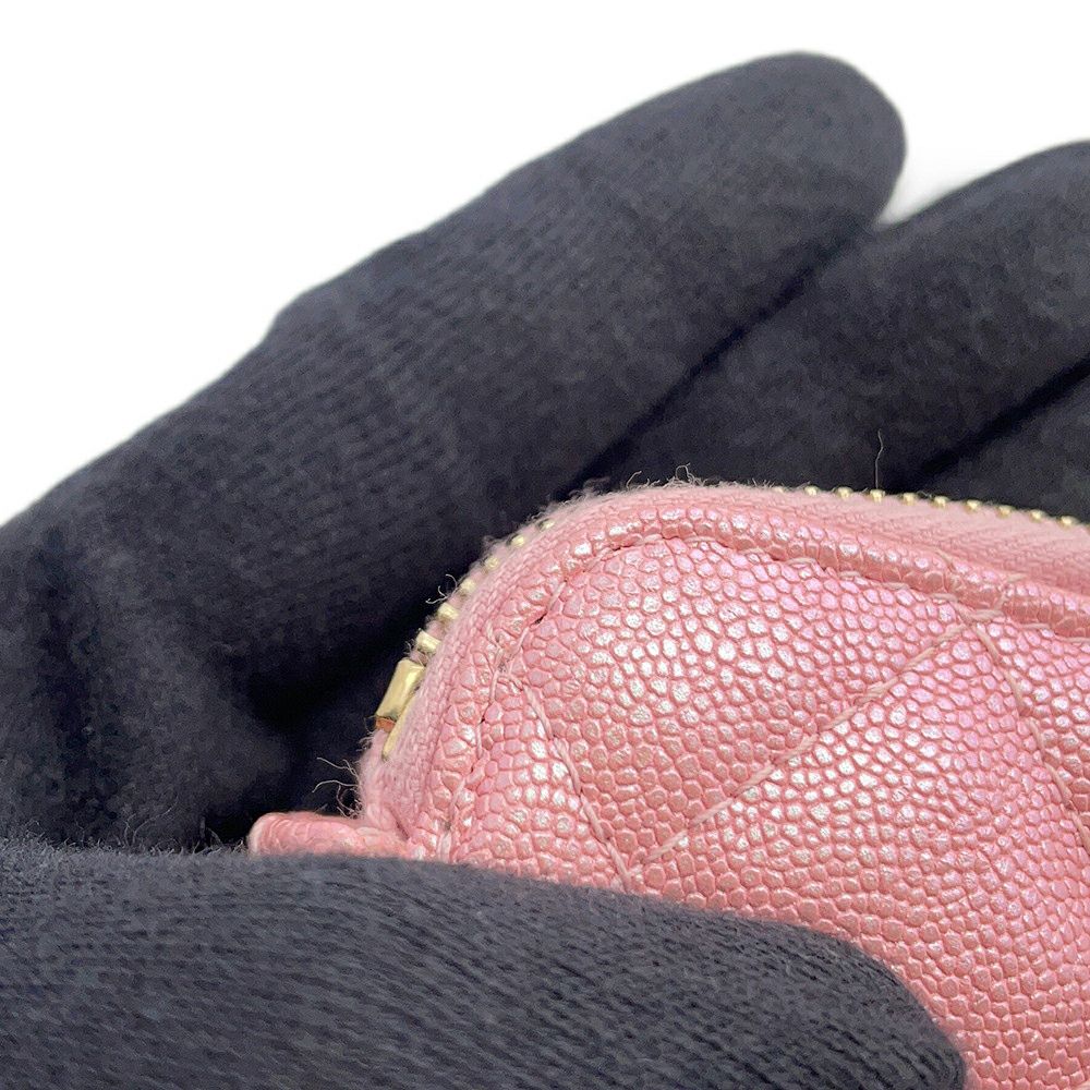 シャネル チェーンウォレット ココマーク マトラッセ キャビアスキン A82527 CHANEL ポシェット 財布