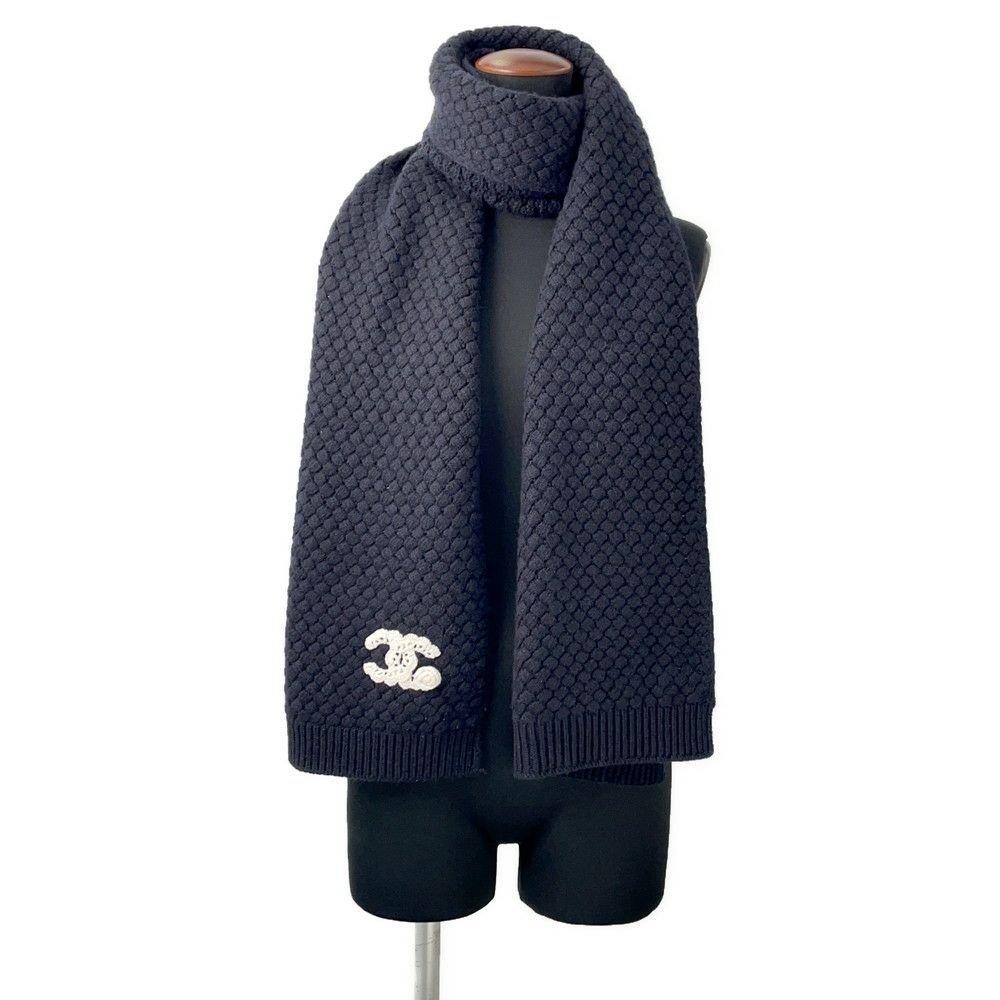 シャネル マフラー ココマーク カシミヤ AAB132 CHANEL
