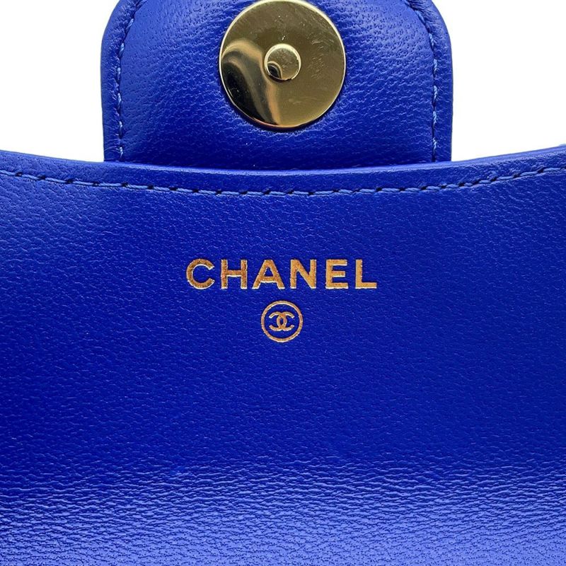 シャネル チェーンウォレット マトラッセ ココマーク フラップ トップハンドル ミニミニ コインパース ラムスキン AP2200 CHANEL 財布