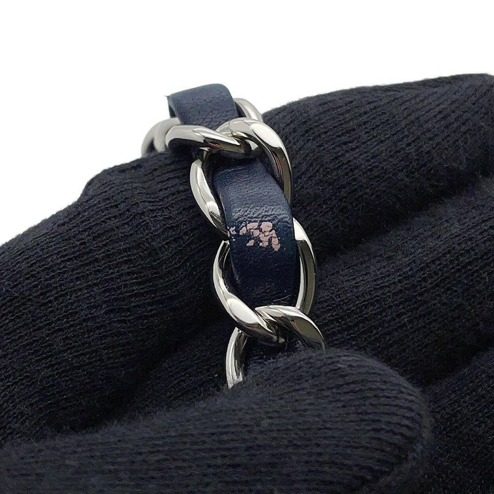 シャネル チェーンショルダーバッグ CCフィリグリー ボーダー バニティバッグ キャビアスキン A93343 CHANEL 白