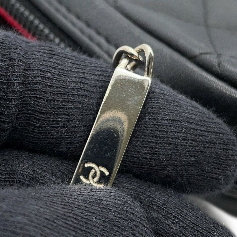 シャネル ショルダーバッグ カンボンライン ミディアム ココマーク レザー A25178 CHANEL バッグ 黒