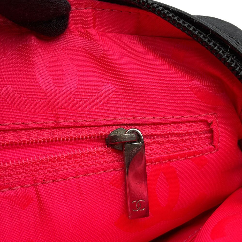 シャネル ショルダーバッグ カンボンライン ミディアム ココマーク レザー A25178 CHANEL バッグ 黒