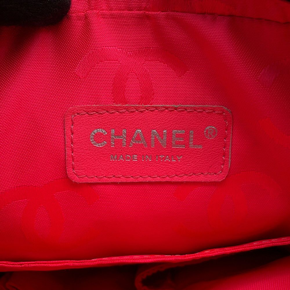 シャネル ショルダーバッグ カンボンライン ミディアム ココマーク レザー A25178 CHANEL バッグ 黒