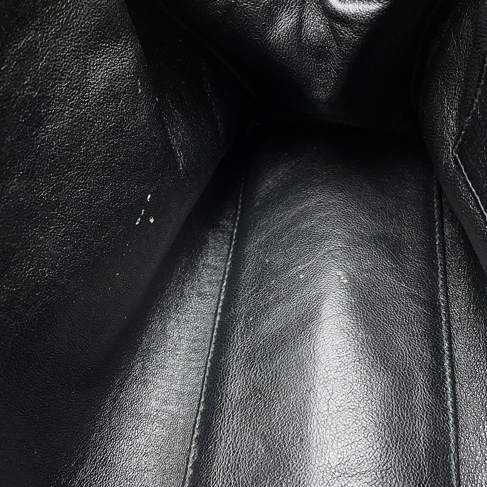 シャネル ハンドバッグ チェーンショルダー ココマーク がま口 マトラッセ ココマーク キャビアスキン CHANEL 黒