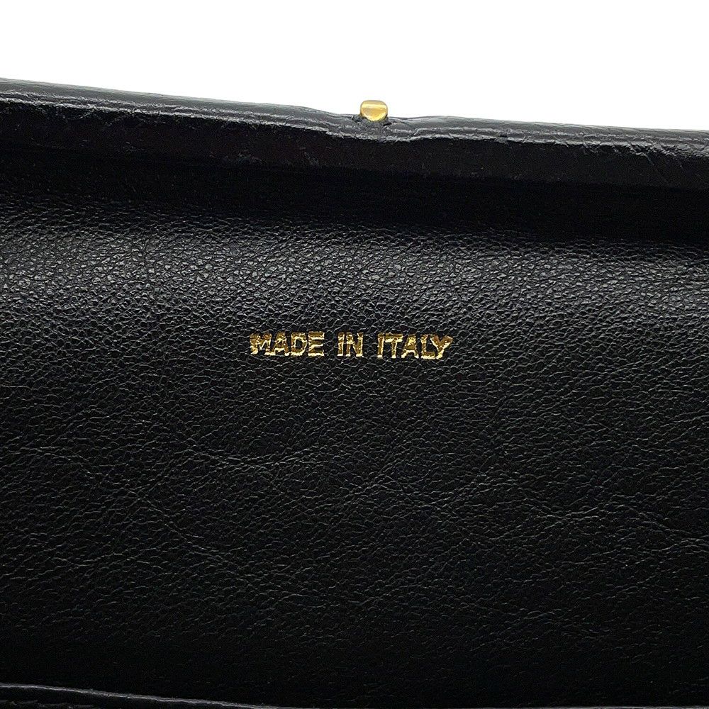 シャネル ハンドバッグ チェーンショルダー ココマーク がま口 マトラッセ ココマーク キャビアスキン CHANEL 黒