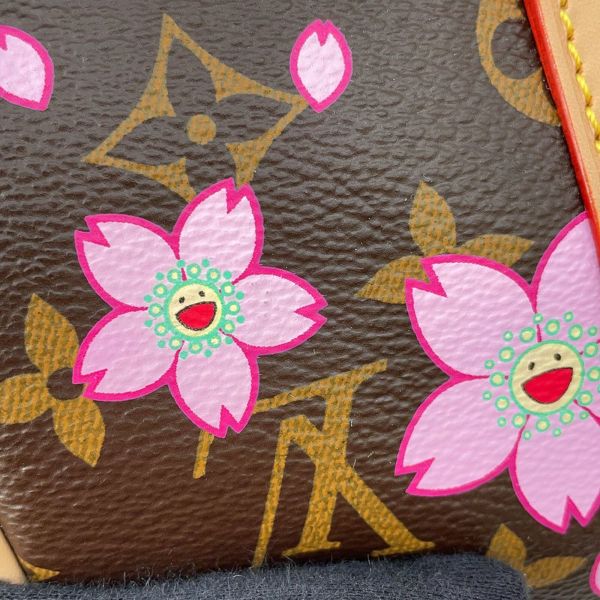 ルイヴィトン ハンドバッグ モノグラム・チェリーブロッサム LV×TM パピヨンMM M13097 ポーチ付き 村上隆 コラボ