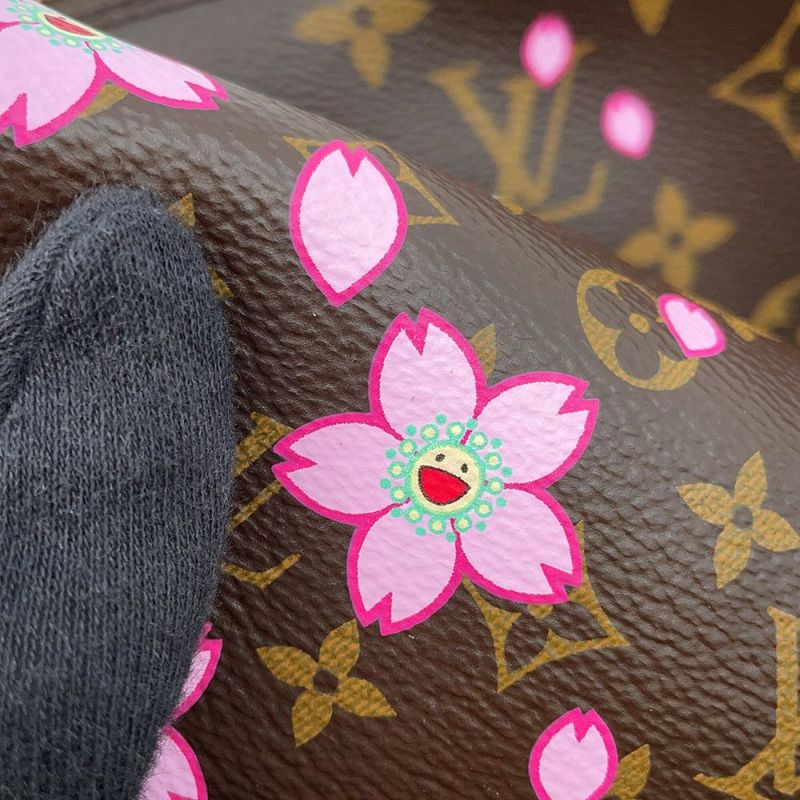 ルイヴィトン ハンドバッグ モノグラム・チェリーブロッサム LV×TM パピヨンMM M13097 ポーチ付き 村上隆 コラボ