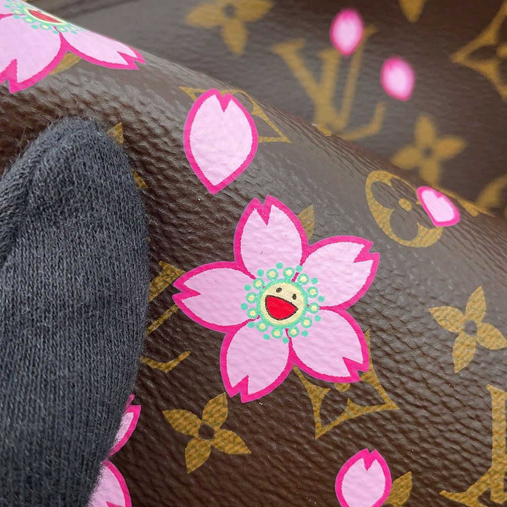 ルイヴィトン ハンドバッグ モノグラム・チェリーブロッサム LV×TM パピヨンMM M13097 ポーチ付き 村上隆 コラボ