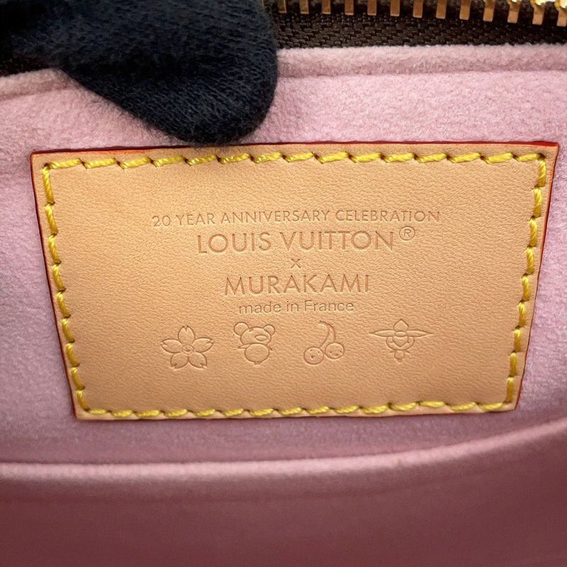 ルイヴィトン ハンドバッグ モノグラム・チェリーブロッサム LV×TM パピヨンMM M13097 ポーチ付き 村上隆 コラボ