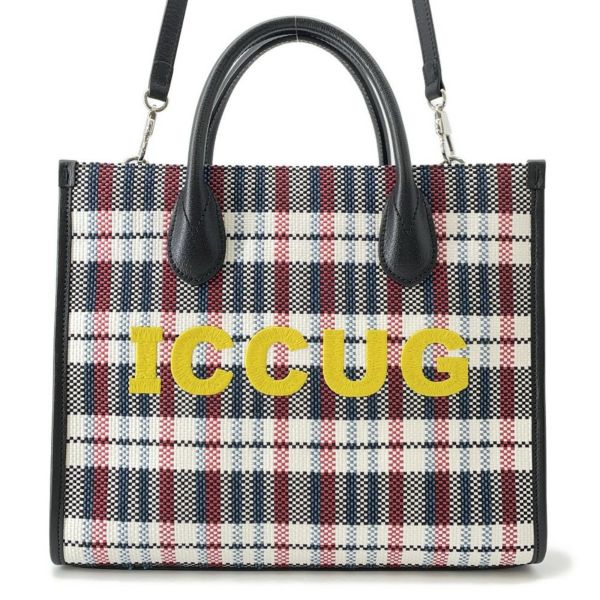 グッチ トートバッグ エンブロイダリー 659983 GUCCI バッグ 2way ショルダーバッグ チェック