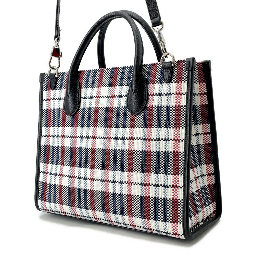 グッチ トートバッグ エンブロイダリー 659983 GUCCI バッグ 2way ショルダーバッグ チェック