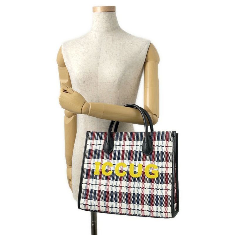 グッチ トートバッグ エンブロイダリー 659983 GUCCI バッグ 2way ショルダーバッグ チェック